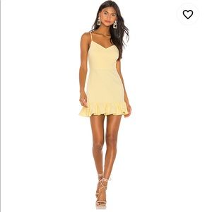 1. State Spaghetti Strap Ruffle Hem Slip Dress